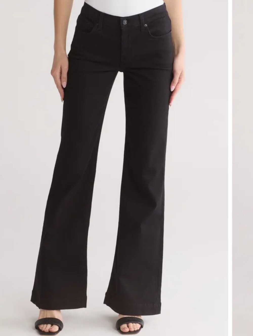 7 For All Mankind Dojo Jean In Night Black - Picture 3 of 11